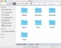 5 types d'icônes dans OS X Finder Yosemite