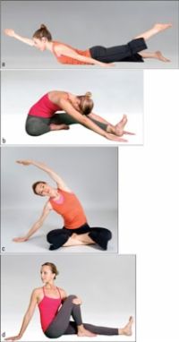 Une collection d'images de postures de yoga & amp de base; série dans une journée pour les nuls