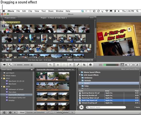 Photographie - Ajouter de la musique et des effets à des projets iMovie vidéo dans iLife '11 paraître