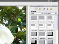 Ajout d'un cadre numérique pour vos photos numériques avec des éléments de Adobe Photoshop