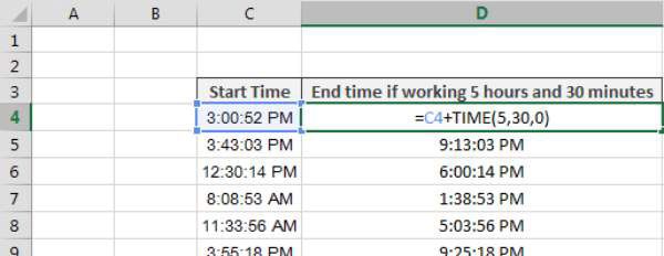 Photographie - Ajout heures, minutes, secondes ou à un temps dans Excel