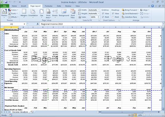Photographie - Réglage des sauts de page dans Excel 2010
