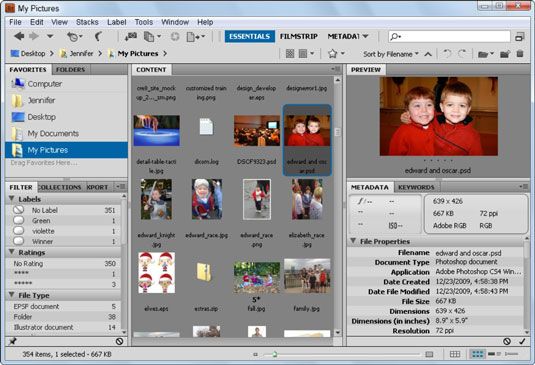 Photographie - Application Adobe pont dans CS5