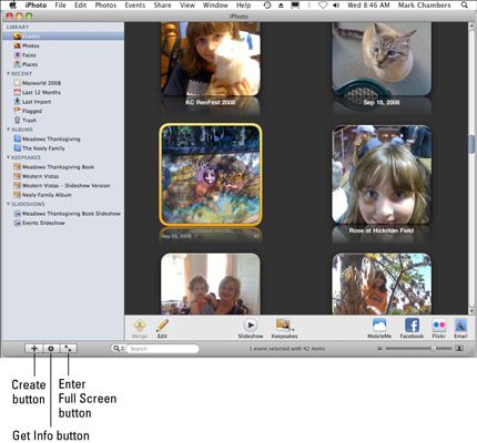 Photographie - Un aperçu de iPhoto sur Mac OS X Snow Leopard