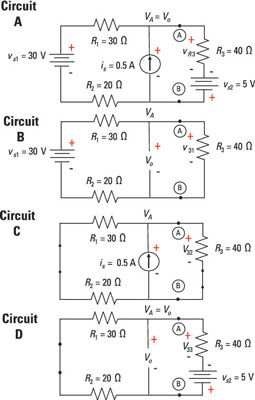 Photographie - Analyser des circuits avec trois sources indépendantes à l'aide de la superposition