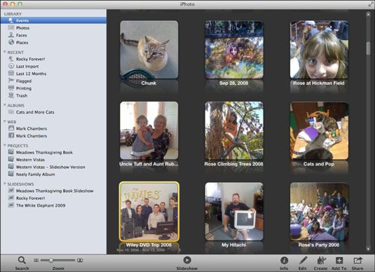 Photographie - Disposer photos par événements avec l'iPhone sur votre MacBook