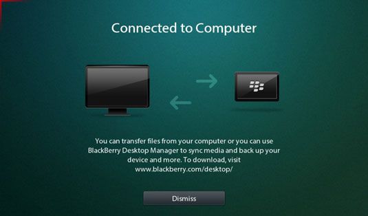 Photographie - Attachez votre BlackBerry PlayBook pour PC ou Mac