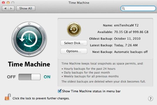 Photographie - Sauvegarde de votre disque dur avec la machine de temps dans Mac OS X Lion