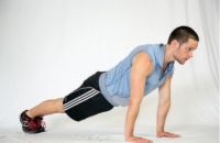 Photographie - Débutant poussoir pour le fitness paléo: le push-up