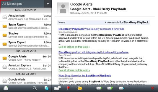Photographie - BlackBerry Internet Service pour votre BlackBerry PlayBook