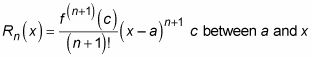 Photographie - Calcul des limites d'erreur pour Taylor polynômes