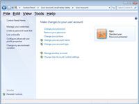 Modification ou suppression des mots de passe sur un réseau de Windows 7 à la maison