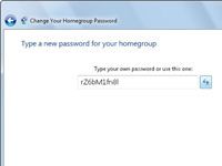 Changer le mot de passe de groupe résidentiel sur un réseau Windows 7