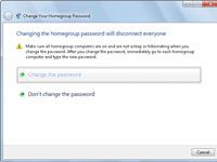 Changer le mot de passe de groupe résidentiel sur un réseau Windows 7