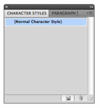 Création de style de caractère dans Adobe CS5 illustrateur