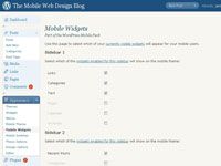 Choisissez widgets à afficher sur votre blog