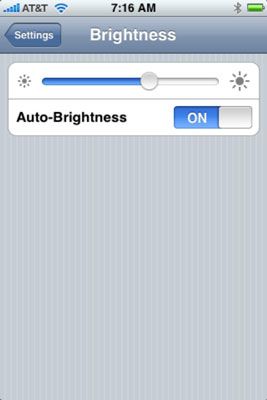 Photographie - Le choix d'un niveau de luminosité pour l'écran de votre iPhone