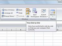 Comparaison de deux feuilles de calcul Excel 2007 côte à côte