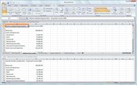 Comparaison de deux feuilles de calcul Excel 2007 côte à côte