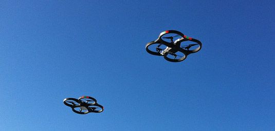 Multi-copter drone. [Crédit: Source: Nicolas Halftemeyer / Creative Commons]