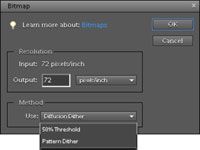 Convertir des images RVB en mode bitmap dans Photoshop Elements 10