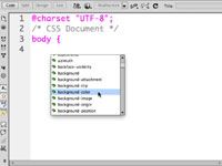 Code CSS allusion dans Dreamweaver