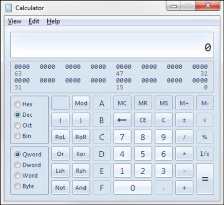 Photographie - Électronique numérique: comment utiliser la calculatrice de Windows pour les conversions binaires