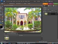 Photographie - Modification d'une couche de photo numérique avec un des éléments de Adobe Photoshop