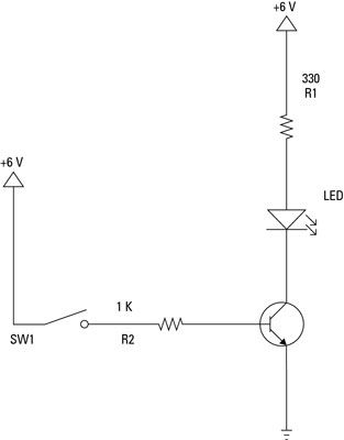 Photographie - Composants électroniques: utiliser un transistor comme un interrupteur