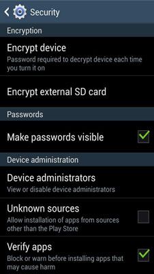 Photographie - Crypter votre Samsung Galaxy S 4