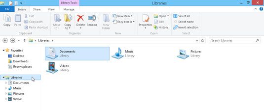 Photographie - Exactement ce sont des dossiers et des bibliothèques dans Windows 8?