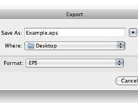 Export des fichiers EPS de bains indesign créative 5