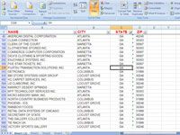 Filtrage des enregistrements dans un tableau Excel 2007 avec autofilter