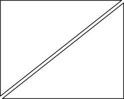 Deux triangles rectangles font un rectangle, de sorte que la surface de chaque triangle est la moitié de la superficie de la Rectangl