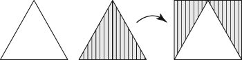 Deux triangles non-droit font également un rectangle.