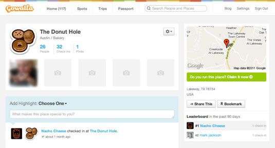 Gowalla's Leaderboard is similar to foursquare's mayor.