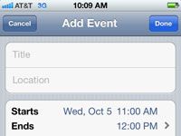 Pour les aînés: ajouter des alertes à l'iPhone 4S application de calendrier