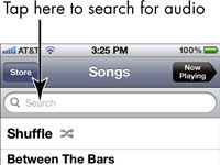 Pour les aînés: créer des playlists et de recherche pour l'audio avec l'application iphone 4s de la musique
