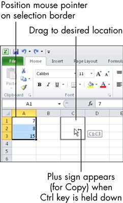 Photographie - Pour les aînés: comment déplacer et copier le contenu de la cellule dans une feuille de calcul Excel