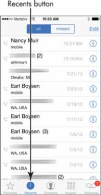Photographie - Pour les aînés: comment retourner un récent appel sur votre iPhone 6