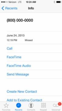 Pour les aînés: comment retourner un récent appel sur votre iPhone 6