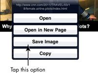 Photographie - Pour les aînés: enregistrer une image Web pour iPad 2