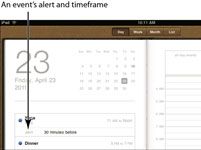 Pour les aînés: définir des alarmes pour les rendez-vous dans ipad's calendar