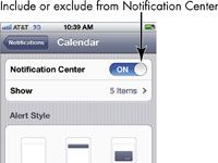 Pour les aînés: définir les types de notification sur l'iphone 4s