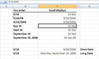 Les dates de mise en forme dans Excel 2007