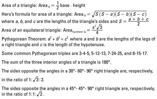 Photographie - Formules géométriques et les règles de triangles