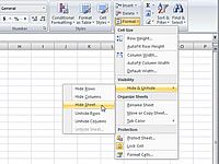 Masquer et afficher les feuilles de calcul Excel 2007