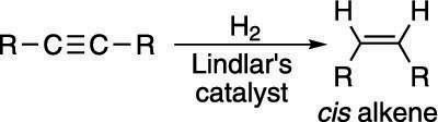 Utilisation Lindlar's catalyst to make <i>cislt;. / i> alcène 