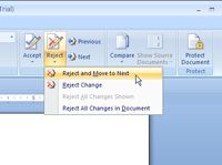 Comment accepter ou rejeter les modifications dans les documents Word 2007