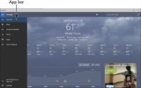 Comment ajouter un emplacement pour les fenêtres d'applications 10 météo